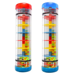 Rainbow Hourglass Rain Rainmaker Rain Stick Musical Toy Raindrop Sound for Kids  baby Educational nstrument Fun Gift