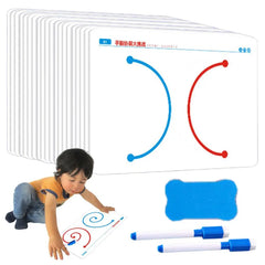 Brain Learning Toys Card Game 20pcs Brain Training Range Card Hand-Brain Coordination Card Fine Motor Skills Left & Right Brain