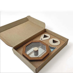 Wooden DIY Kaleidoscope Interesting Creative Kaleidoscope Handmade Outdoor Education Learning Supplies Parent-child Interactive