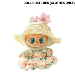 Labubu Plush Doll Clothes Kawaii Doll Clothes Doll Little Clothes Cartoon Cute Clothes Dolls Accessories Christmas Gift