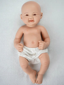44cm full silicone reborn doll dressable dress up soft smooth girl 2.8kg