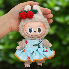 Kawaii Mini Plush Doll'S Clothes Outfit Accessories For Korea Kpop Exo Labubu Idol Dolls Skirt Hairpin Clothing DIY Kids Gift
