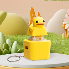 Quackey Fidget Toy Quacking Fidget Toy Rechargeable Duck Key Chain Stress Relief Sensory Game Squeaky Home Decor for Bag Tableto