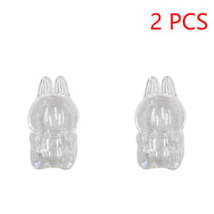 For Labubu Transparent Protective Cover 1-5PC Monster Toy Elf Doll Case Storage Box Cute Elf Plushie Display Cover for Doll Gift