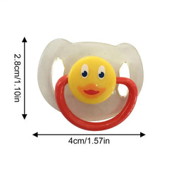 Doll Magnet Pacifier for 20-22inch Baby Dolls Cute Lovely Magnet Pacifier ABS Plastic Simulation Nipples Doll Accessory