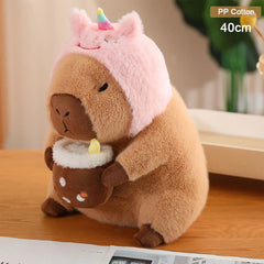 20-45cm Capybara Plush Simulation Capibara Anime Fluffy Toy Stuffed Animals Soft Doll Children Birthday Gift Kawaii Home Decor