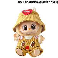 Kawaii Doll Clothes Decorative Cute Plushies Outfit DIY Cartoon Animal Toy Dress with Hat Stuffed Doll Clothing for Party Favors