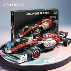 Kbox 1:8 Large-Scale F1 Racing Car Building Block Model – Collectible Toy, Men's Desktop Decor & Festival Gift
