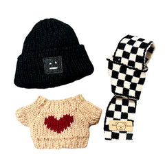 17cm Kawaii Labubu Plush Doll'S Clothes Outfit Accessories Decorative Plushies Soft Cartoon DIY Animal Toy Costume for Gift