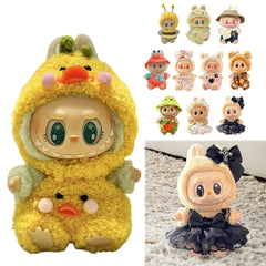 Labubu Plush Doll Clothes Kawaii Doll Clothes Doll Little Clothes Cartoon Cute Clothes Dolls Accessories Christmas Gift