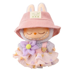 Labubu Pendant Clothes Blind Bag 1/2 Gen The Monsters Vinyl Face Doll Heart-Moving Backpack Pendant Decoration Macaron Pendant