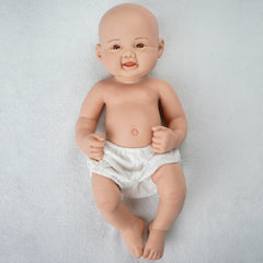 44cm full silicone reborn doll dressable dress up soft smooth girl 2.8kg