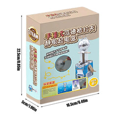 Paper Generator Motor Science Toy Interactive Hand Cranked Generator Kit Electricity Education Experiment Boosts Children