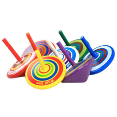Children Wood Toy Gyro for Kids Adult Relief Stress Desktop Spinning Top Toys Kids Birthday Party Gifts Toys Random Color