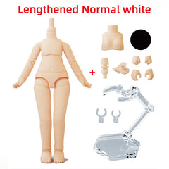 New 11cm 9.6cm YMY Body Doll Toys 1/12 Bjd  OB11 White Skin Nude Dolls Body for Obitus,Molly, Gsc Stodoll Head Doll Accessories