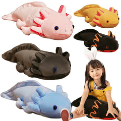 45cm Kawaii Mexicanum Axolotl Animal Dolls Soft Stuffed Plush Animal Toys Cute Axolotl Stuffed Plush Toy Long Pillow Cushion