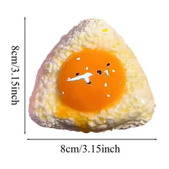 Handmade Silicone Squishys Egg Rice Ball Mochi Taba Squishys Sushi NEW Fidget Toys Relief Squeeze Toy Stress Kids Release Gift