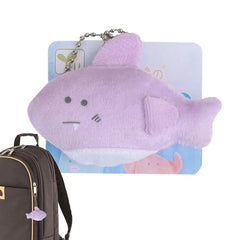 Sea Animals Plush Keychains Cute Small Sea Animals Plush Keychain Lovely Sea Animal Stuffed Key Chain Mini Ocean Animal Plush To