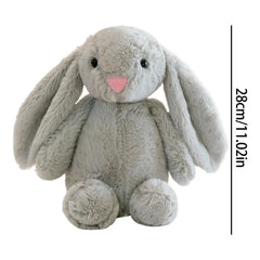 28cm Cute Bunny Plush Toy Doll Easter Bunny Doll Babies Sleeping Companion Cute Plush Long Ear Rabbit Doll Children's Gift
