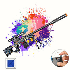 MINI NEW SVD Sniper Gun, Shooting Toy Gel Ball Blaster With Bracket, Fully Manual Outdoor Toy Model Without Charging,
