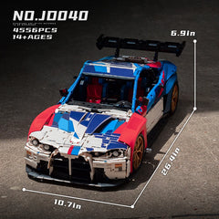 4556Pcs, 1:8 sports car building kit, MOC racing car building kit, adult racing sports toys, enthusiasts collection gifts, JD040