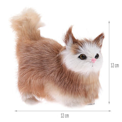 Simulation Plush Cat Toys Kids Stuffed Kitten Doll Baby Recolonization Ability Gift for Children Birthday