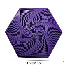 3D Printed Fractal Fidget Hexagon Portable Playing Sensory Anti-stress Toy Desktop Ornament Kid Toy Visual Toys