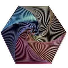 3D Printed Fractal Fidget Hexagon Portable Playing Sensory Anti-stress Toy Desktop Ornament Kid Toy Visual Toys