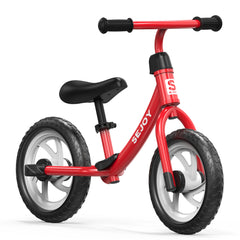 SEJOY Balance Bike  for Kids Childrens 12" Wheels Outside Bike Toy Scooter Saddle Height Adjustable For Ages 3-6 Years Old