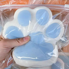 Cat Paw Squishys Fidget Toy Cute Plush Cat Paw Silicone Slow Rebound Pinch Decompressions Toy Stress Release Vent Toy