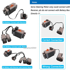 MOC Technical Power Functions M L Motor 8883 Remote Control IR Speed Remote Control Power Group Compatible with Legoeds