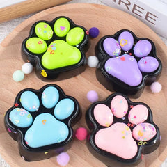 Squishys Fidget Toy Anti-stress Cat Paw Pinch Decompressions Toy Slow Rebound Blingbling Squeeze Gifts