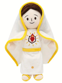 Yelakey Sacred Heart Fatima Plush Doll Guardian Angel Baptism Plush Toy Children Baptism Religion Easter Gift