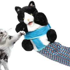 Cat Puppet Wrestler Wrestling Glove Plush Cat Shape Wrestling Hand Puppet With Sturdy Padding Plush  Cat Wrestle Toy Hand Glove