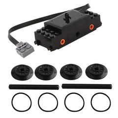 MOC Train Track Building Blocks Kit Infrared Receiver Controller LED Power Strip Battery Case Compatible with Legoeds