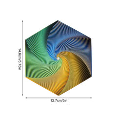 3D Printing Hexagons Fractal Fidget Toys Portable Hexagon Spirals Playing Sensory Toy For Stress Pressure Party Games For Child