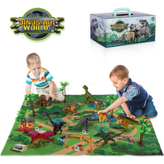 TEMI Dinosaur Toy Jurassic Dino Animals Jungle Set Minifigure Dinosaur Excavation Children's Educational Toys for Boys Kids Gift